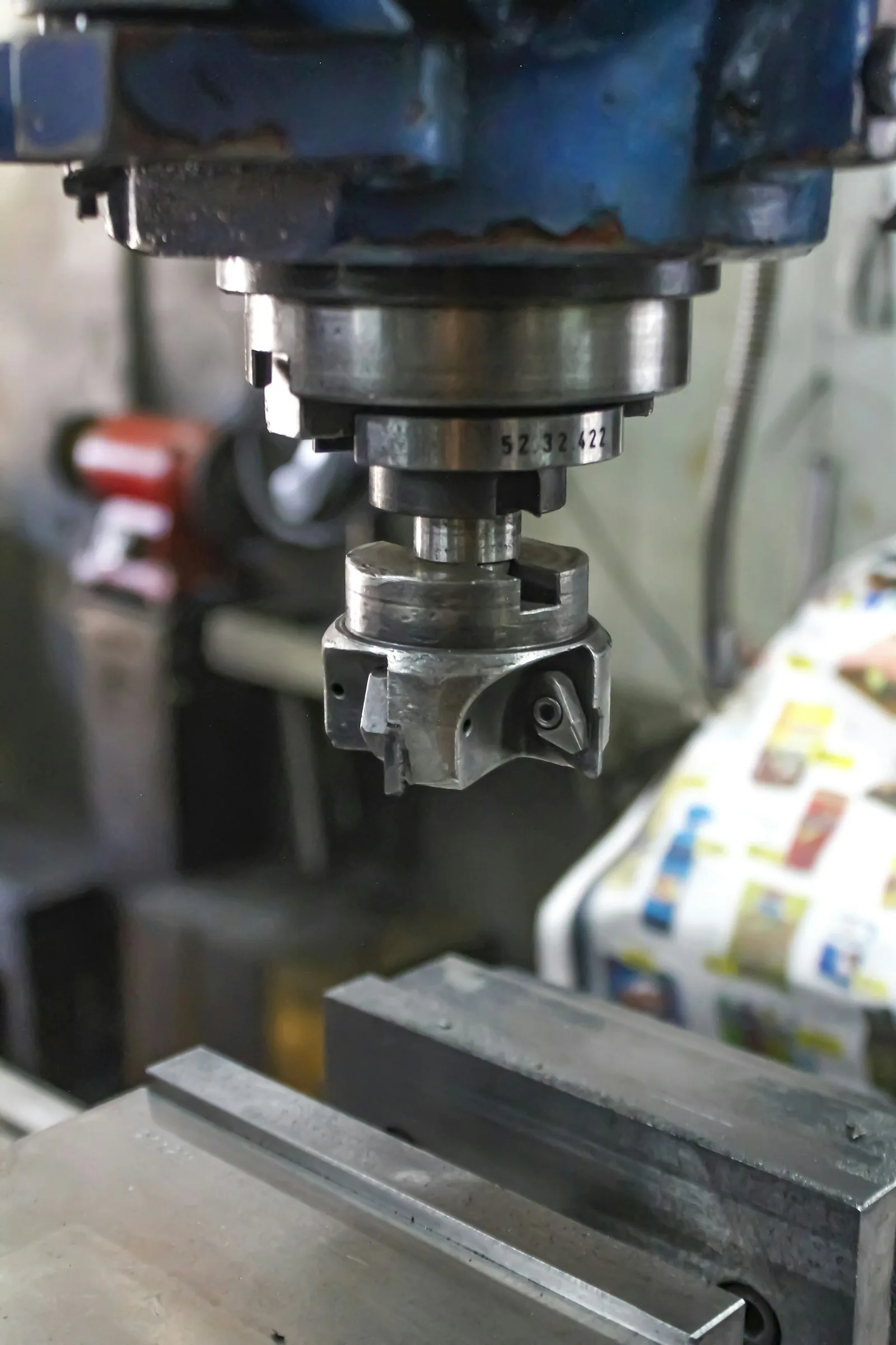 Advanced CNC machine performing high-tolerance metal work