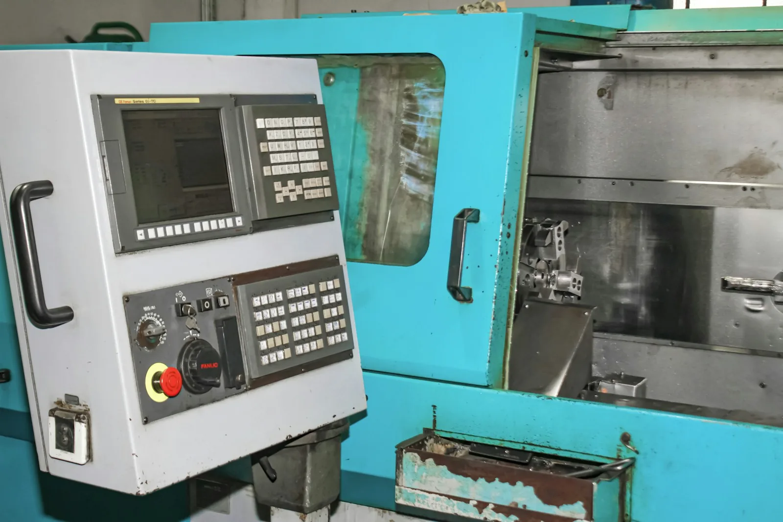 Industrial CNC equipment inside precision manufacturing facility